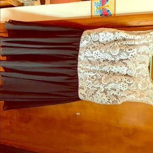 Black and white dress